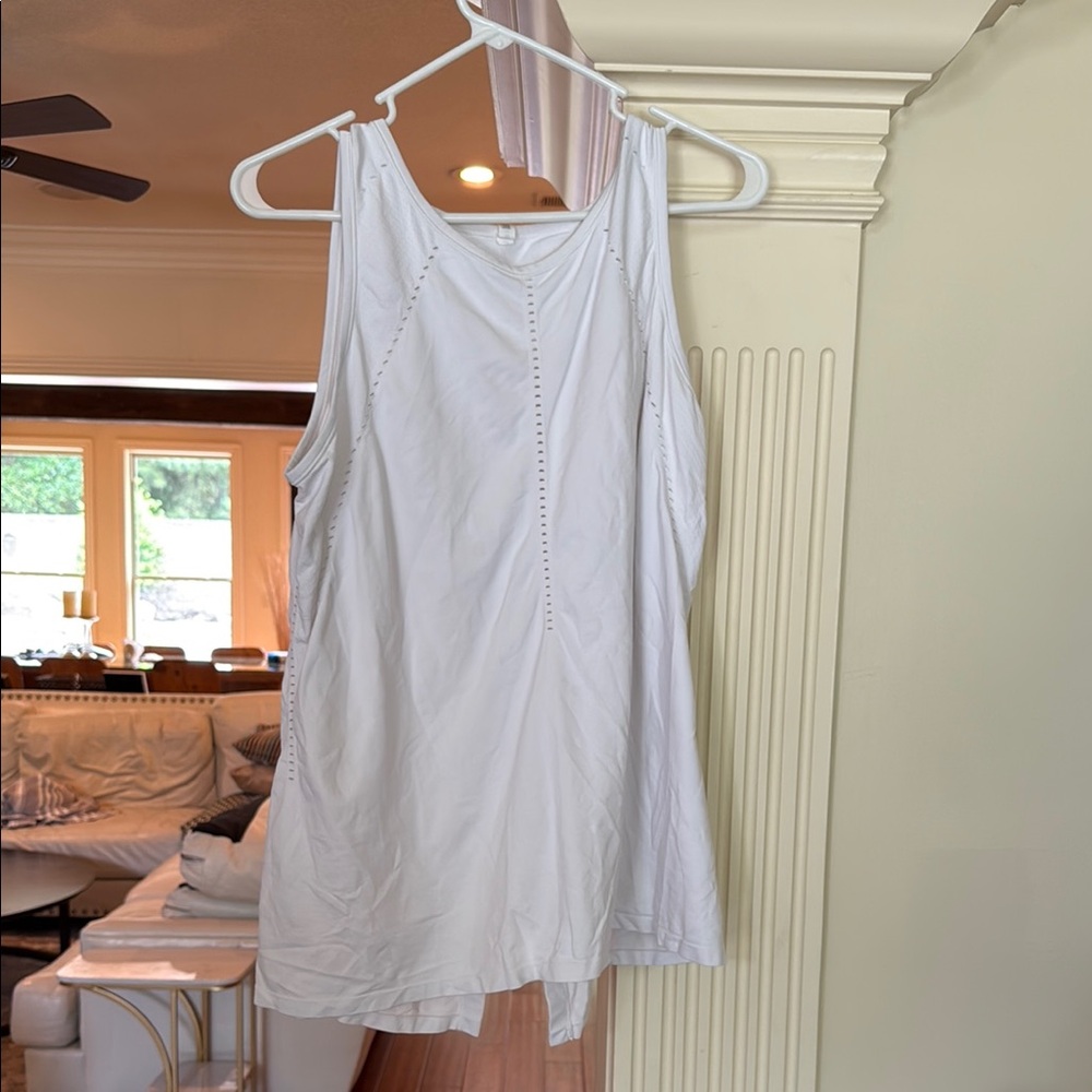 Athleta White Sleeveless Top